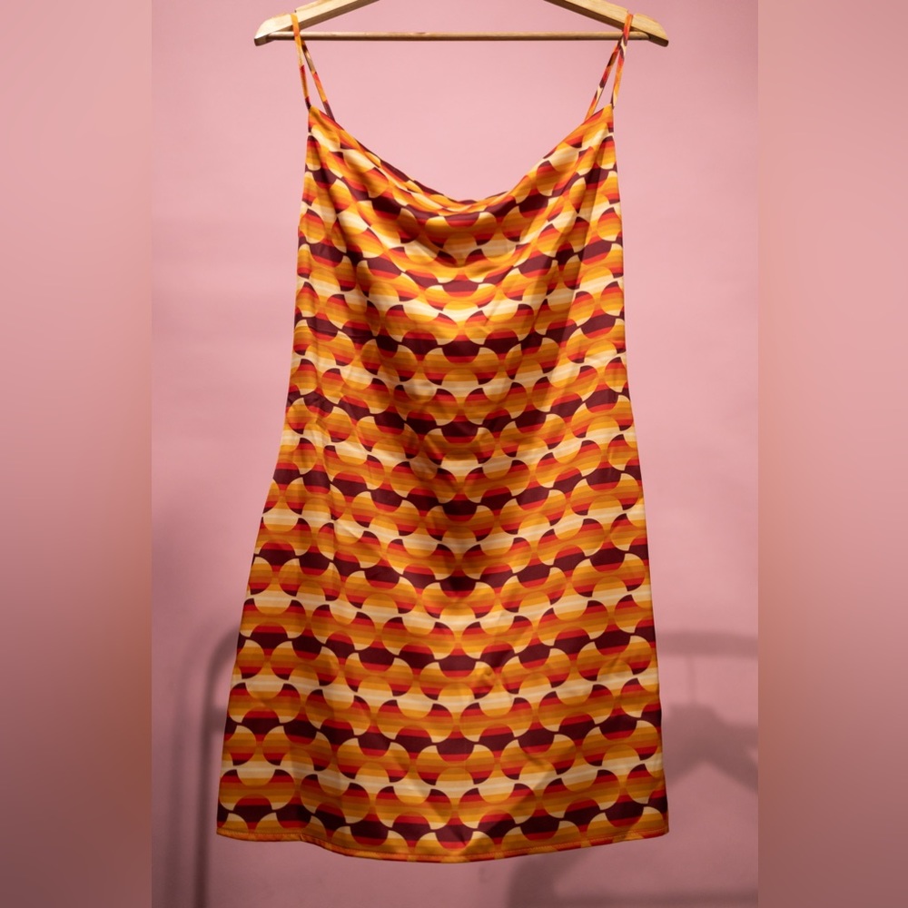 Urban Outfitters Mallory Cowl Slip Mini Dress